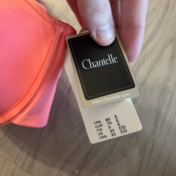 NWT Chantelle Bra Size 32DD Color Pink - Picture 2 of 3